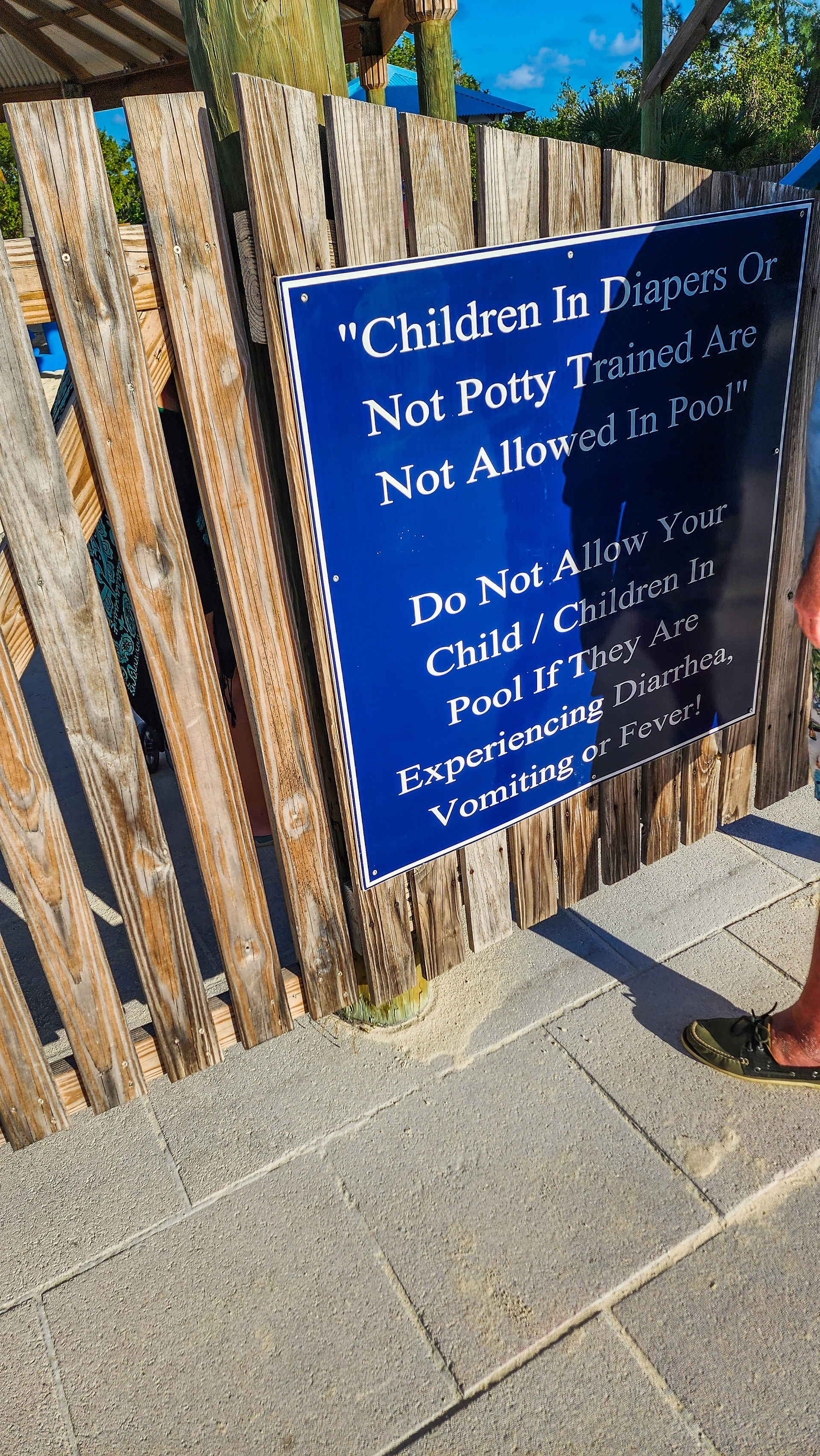 Pool Rules at Pelican's Perch in Princess Cays