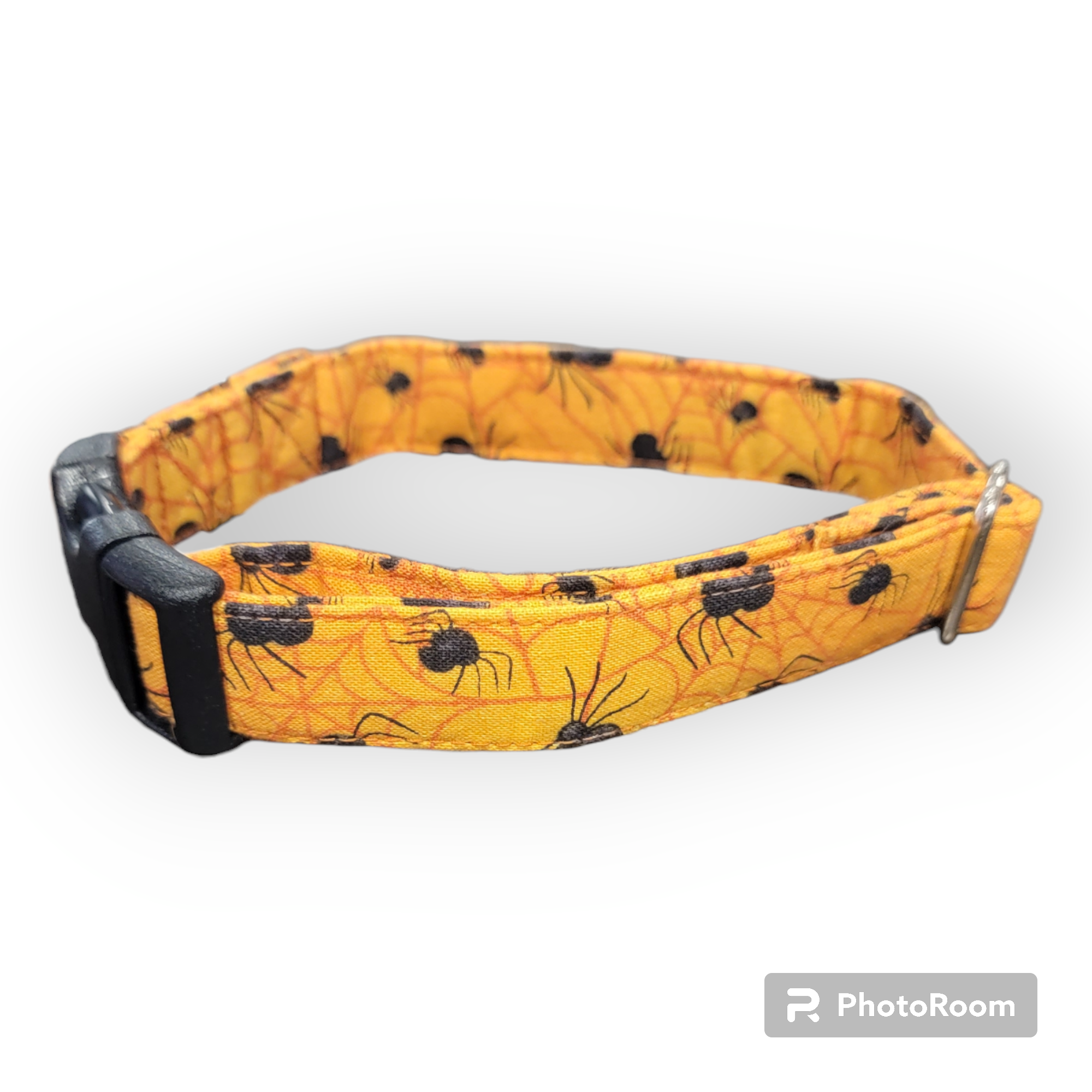 Collar- Orange Spiders- Small