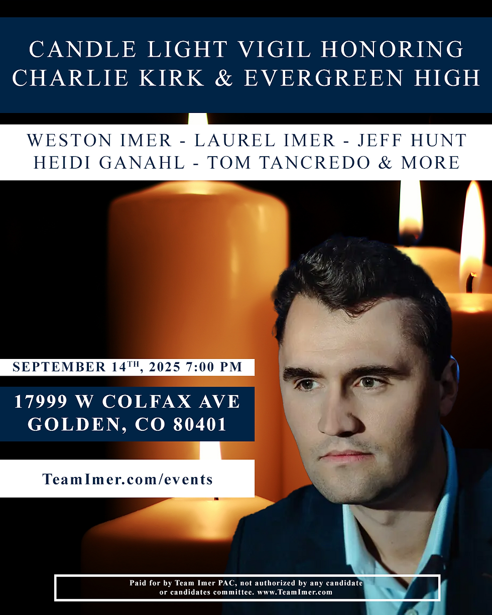 Candlelight Vigil Honoring Charlie Kirk & Evergreen High