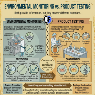 Environmental Monitoring vs Product Testing