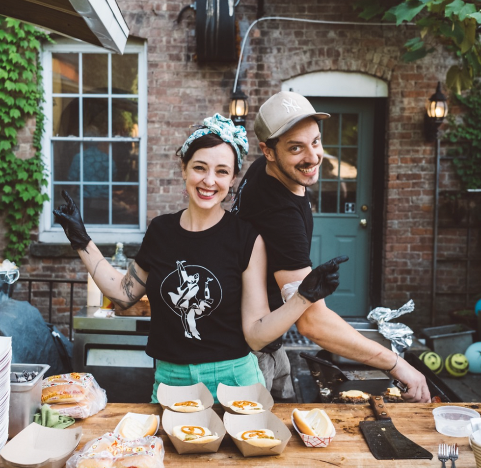 Dave and Melissa of Dave the Butcher, owners of Dave the Butcher in Beacon, NY.