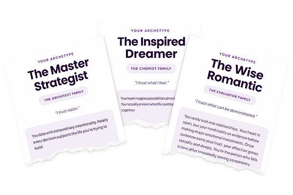 Master strategist, inspired dreamer, wise romantic graphic