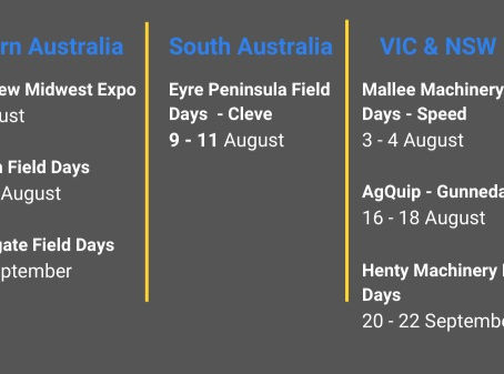 CGX Agenda August and September