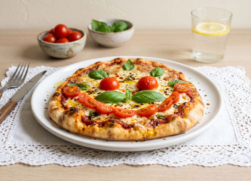 Pizza sur pain Naan