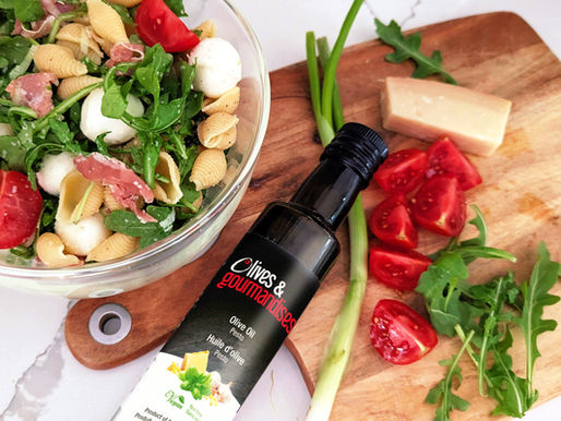 Salade de coquilles, proscuitto et bocconcini