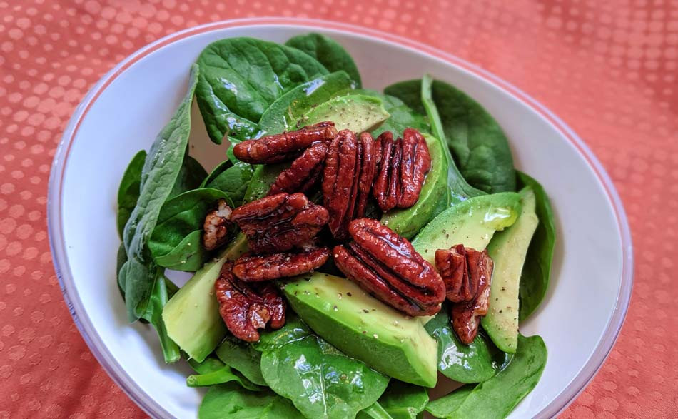 Pacanes carmelisées au vinaigre balsamique