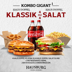 Kombo Gigant 1 - 2 H. Doppel Klassik + 2 H. Doppel Salat