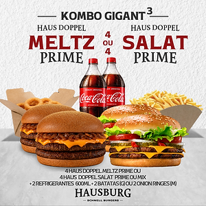 Kombo Gigant 3 Prime - 2 H. Doppel Meltz Prime + 2 H. Doppel Salat Prime