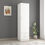 Thumbnail: Olivia 1 Door Wardrobe in Frosty White Finish
