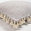 Thumbnail: Solid Tasseled Grey Cotton Cushion Cover