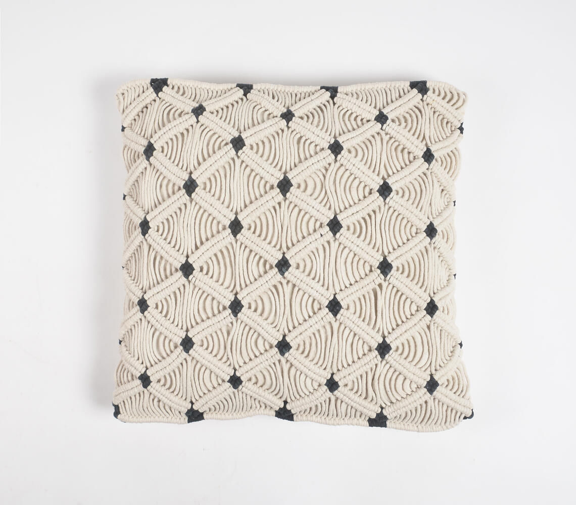 Bohemian Macrame Cushion Cover