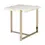 Thumbnail: ACME Feit End Table in Faux Marble & Champagne