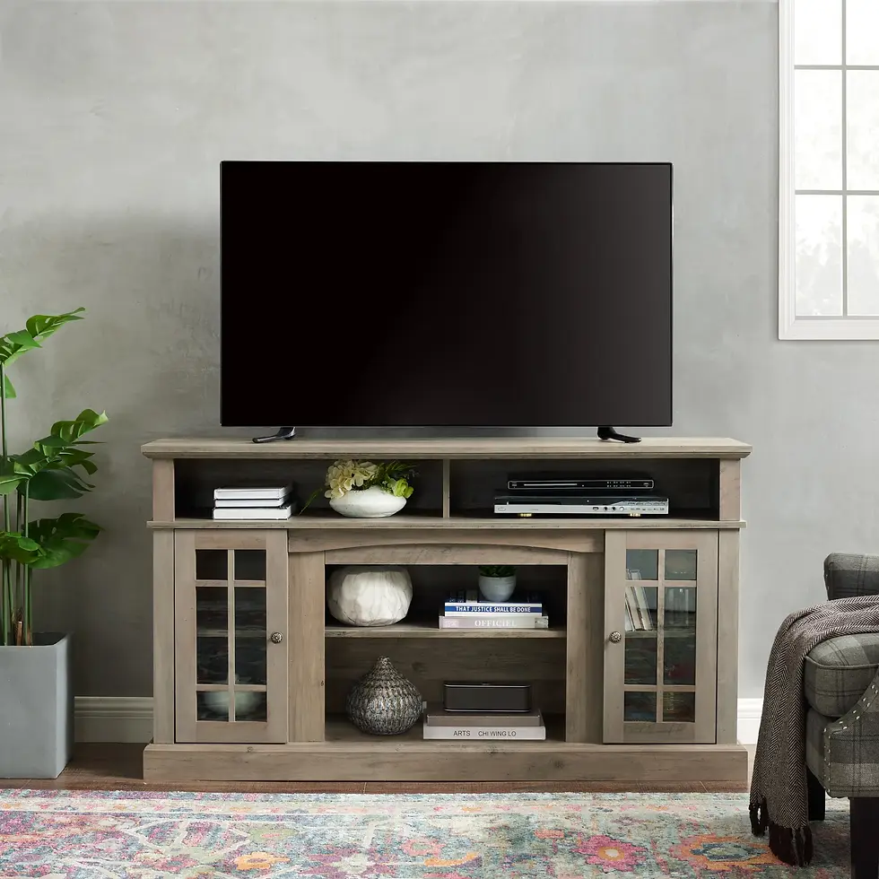 Thumbnail: Classic TV Media Stand Modern Entertainment Console, Gray Wash
