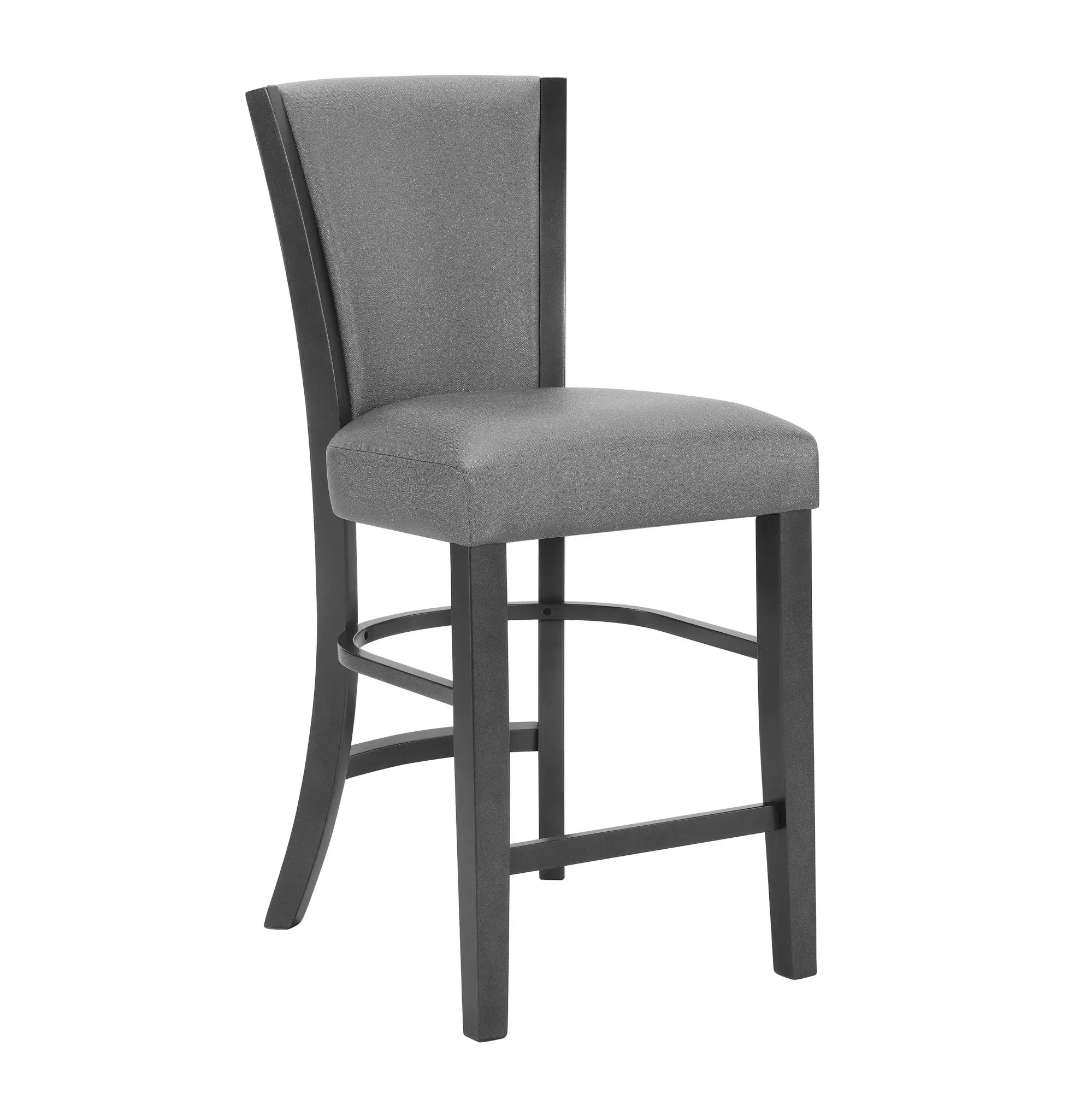 2pc Contemporary Glam Upholstered Counter Height Dining Side Chair