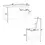Thumbnail: TOPMAX 60"Lx30"W Solid Wood Farmhouse Counter Height Dining Table Set, Gray