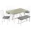 Thumbnail: TOPMAX 6 Piece Dining Table Set Wood Dining Table and Chair Set