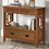 Thumbnail: 36'' Farmhouse Pine Wood Console Table, Brown