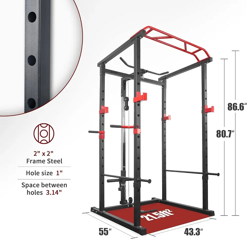 Thumbnail: 100lb Home Gym sets Multi-functional Power Cage