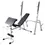 Thumbnail: Workout Bench with Weight Rack, Barbell and Dumbbell Set 198.4 lb