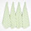 Thumbnail: Yarn-Dyed Lime Striped Cotton Kitchen Towels (set of 4)