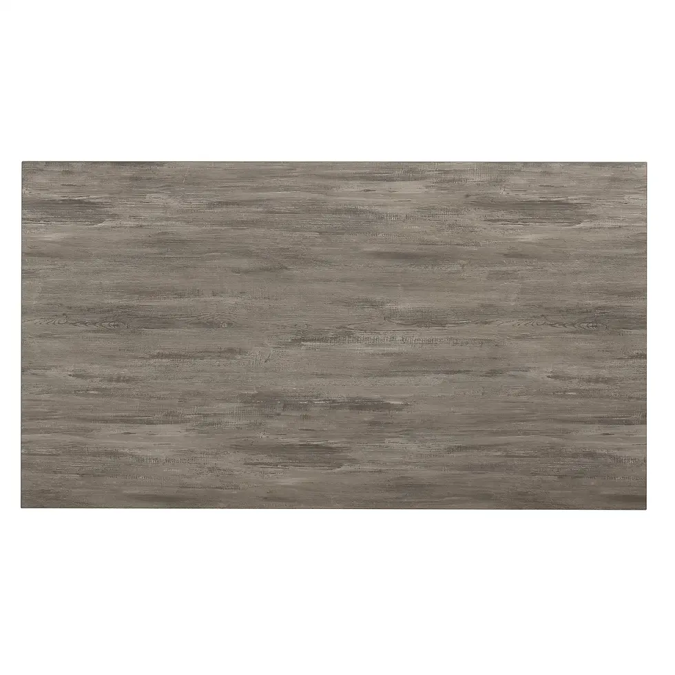 Thumbnail: Weathered Gray Finish Rustic Style Dining Table