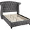 Thumbnail: King Size Sophia with Vanity, 4 Piece Gray