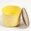 Thumbnail: Matte-Yellow Typographic Metal Canister with Wooden Lid