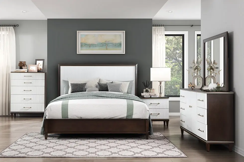 Thumbnail: Contemporary White and Cherry Finish