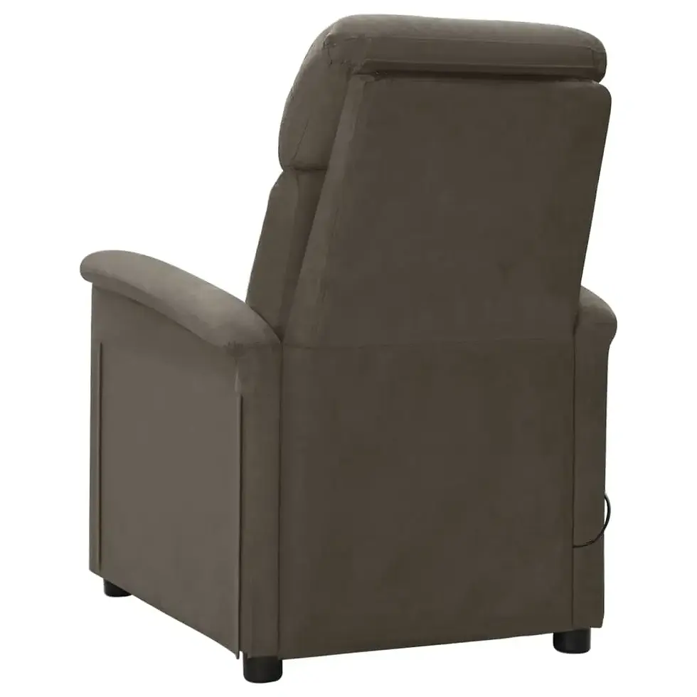 Thumbnail: Electric Massage Recliner Dark Gray Faux Leather