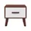 Thumbnail: U-Can Square End Table with 1 Drawer Adorned with Embossed Patterns