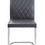 Thumbnail: ACME Ansonia Side Chair (Set-2), Gray PU & Chrome