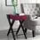 Thumbnail: ACME Fierce Side Table (USB Charging Dock), Burgundy & Black