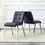 Thumbnail: Grid Shaped Armless High Back Dining Chair,2-Piece Set, Black