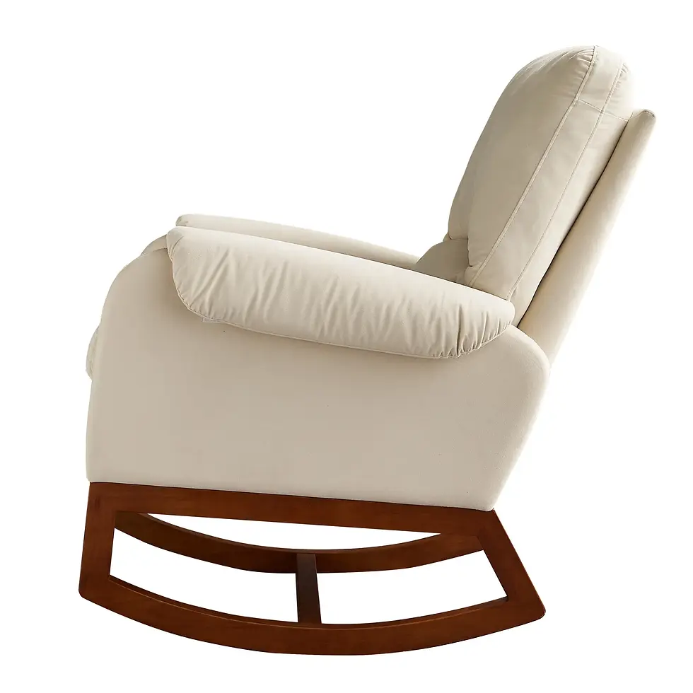 Thumbnail: Modern Comfortable Velvet Rocking Chair