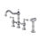 Thumbnail: Bridge Dual Handles Kitchen Faucet With Pull-Out Side Spray
