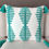 Thumbnail: Embroidered Teal Tasseled Cushion Cover