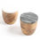 Thumbnail: Classic Wooden Canisters With Marble Lid (Set of 2)