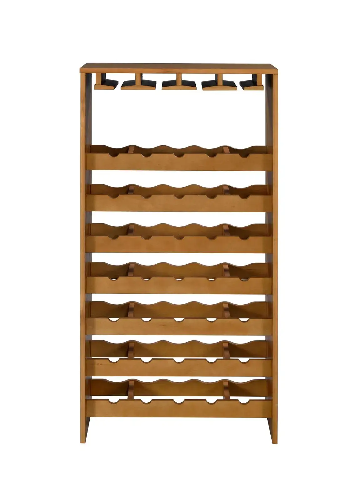 ACME Hanzi Wine Cabinet, Oak Finish