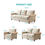Thumbnail: Linen Fabric Upholstery with Storage Sofa