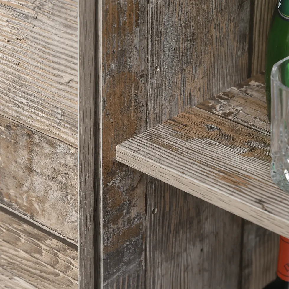 Thumbnail: Freestanding Rustic Kitchen Buffet with Hutch, Vintage Wood