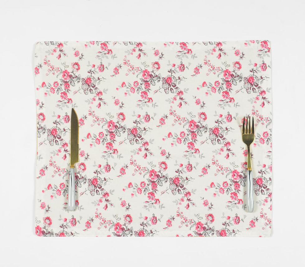 Thumbnail: Fuchsia Floral Printed Placemat