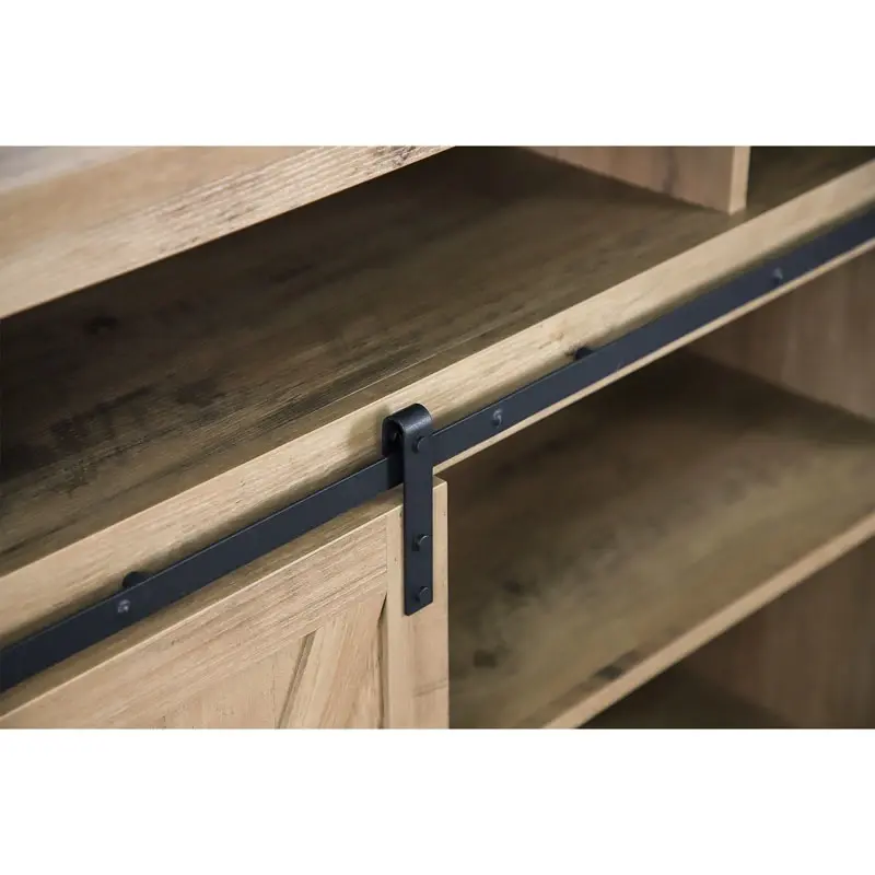 Thumbnail: TV Stand Sliding Barn Door Farmhouse Wood Entertainment Center, Barnwood