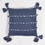 Thumbnail: Tasseled Thread Striped Navy Cushion Cover