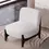 Thumbnail: Upholstered Velvet Fabric Mid Century Modern Accent Chair with Solid Wood Frame
