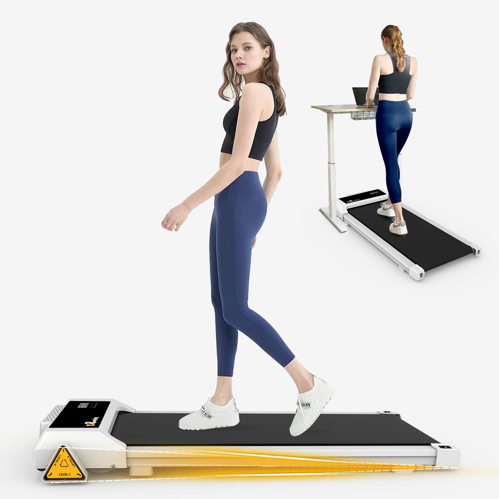 Under Desk Treadmill , Walking Treadmill 2 in 1