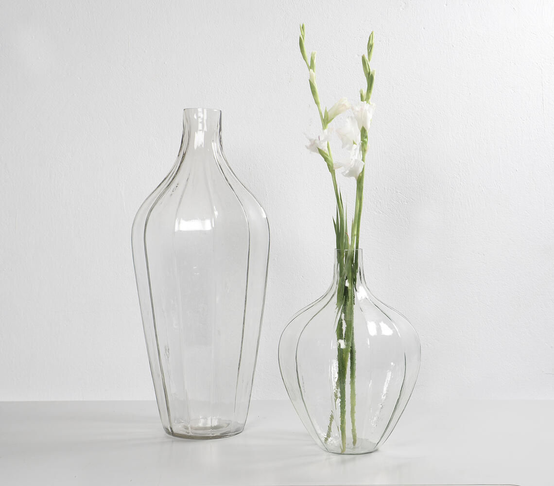 Handmade Glass Vases (set of 2)