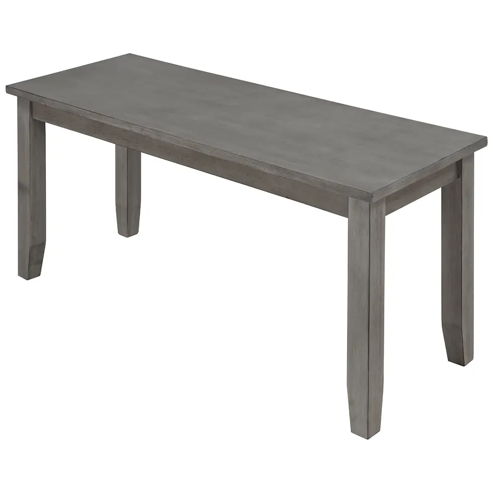 Thumbnail: TOPMAX Farmhouse Rustic 6-piece Wooden Kitchen Table set, Graywash