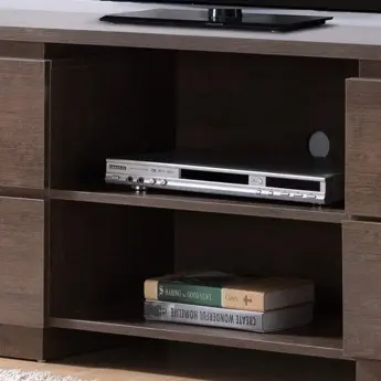 Thumbnail: Home Entertainment Console, 60" TV Stand with 4 Drawers, 2 Shelves- Walnut Oak