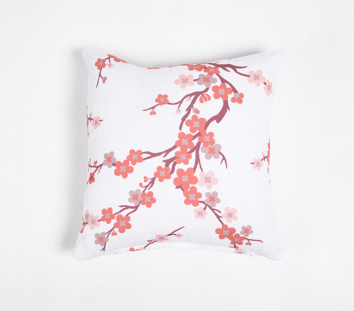 Digital Printed Cotton Floral Cushion Cover