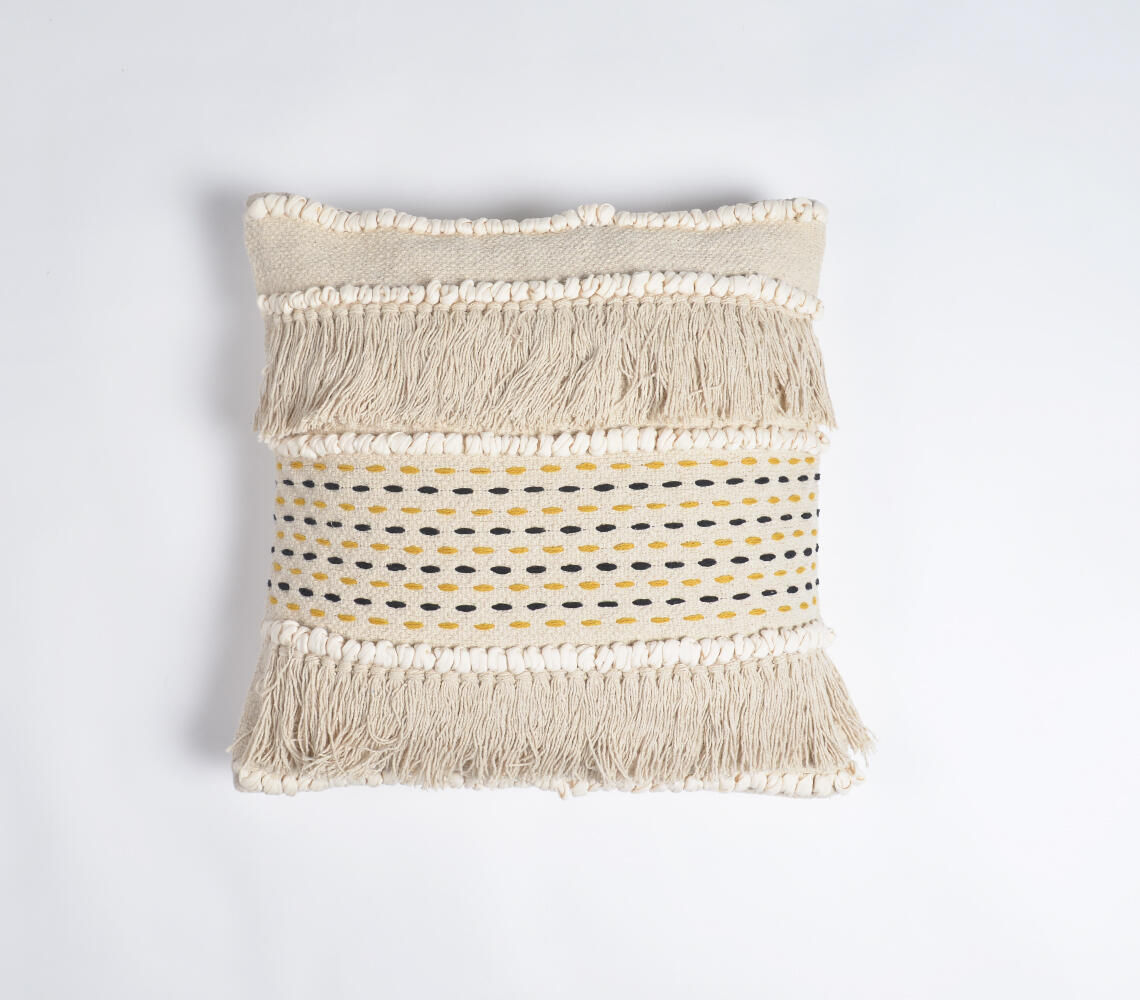 Muted Fringed Cushion cover